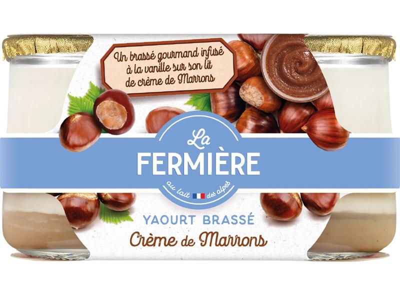 La Fermiere Chestnut Yogurt  - 160 G