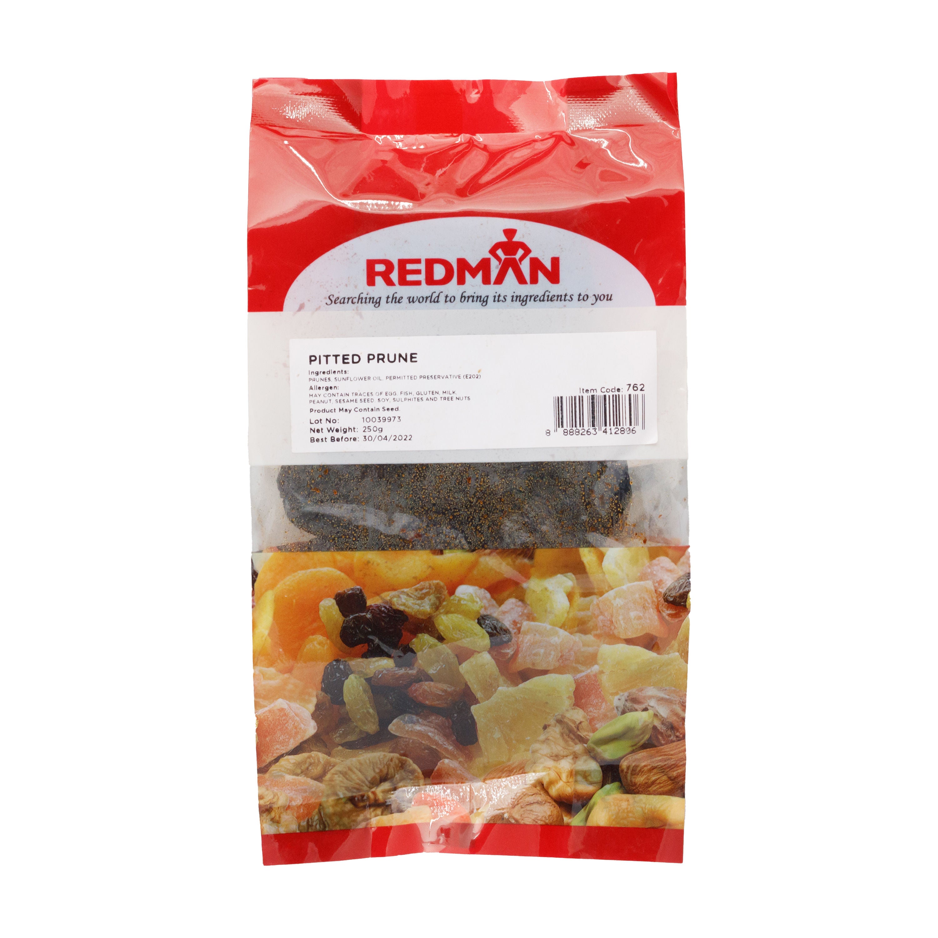Redman Dried Pitted Prunes - 250 G