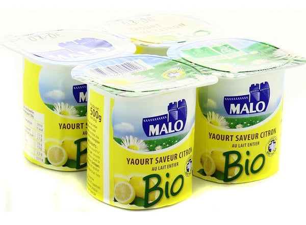 Malo Organic Lemon Yogurt  - 125 G