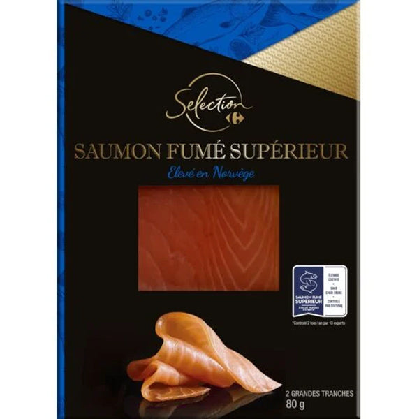 Carrefour Norway Smoked Salmon Fish  -  80 G