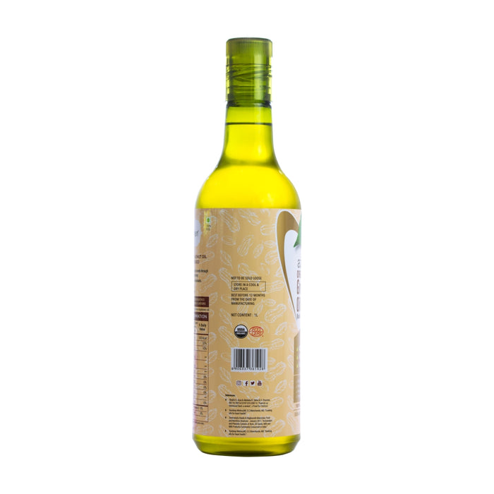Azafran Cold Press Organic Ground Nut Oil - 1L