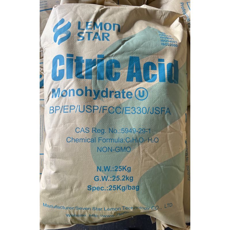 Taiko Monohydrate Citric Acid  - 25Kg
