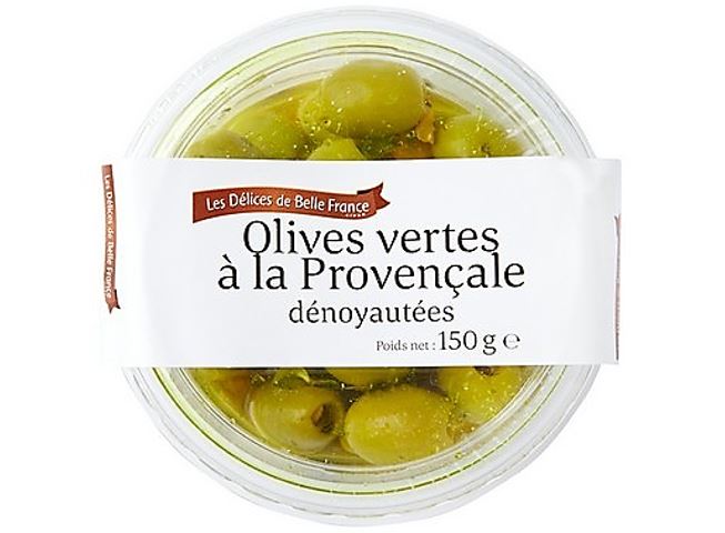 Delice De Belle France Pitted Provence Green Olives  - 150 G
