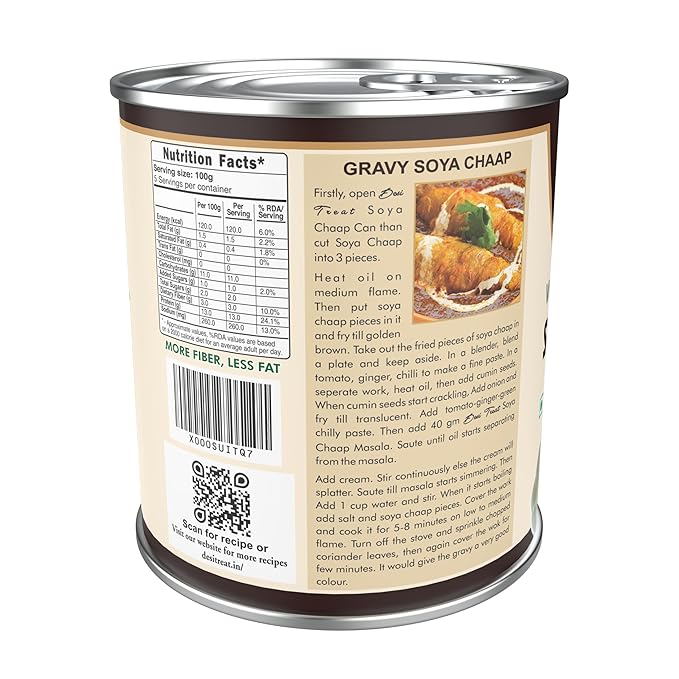 Desi Treat Veg Soya Chaap - 800 g