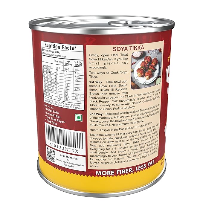 Desi Treat Veg Soya Tikka Punjabi - 800 g