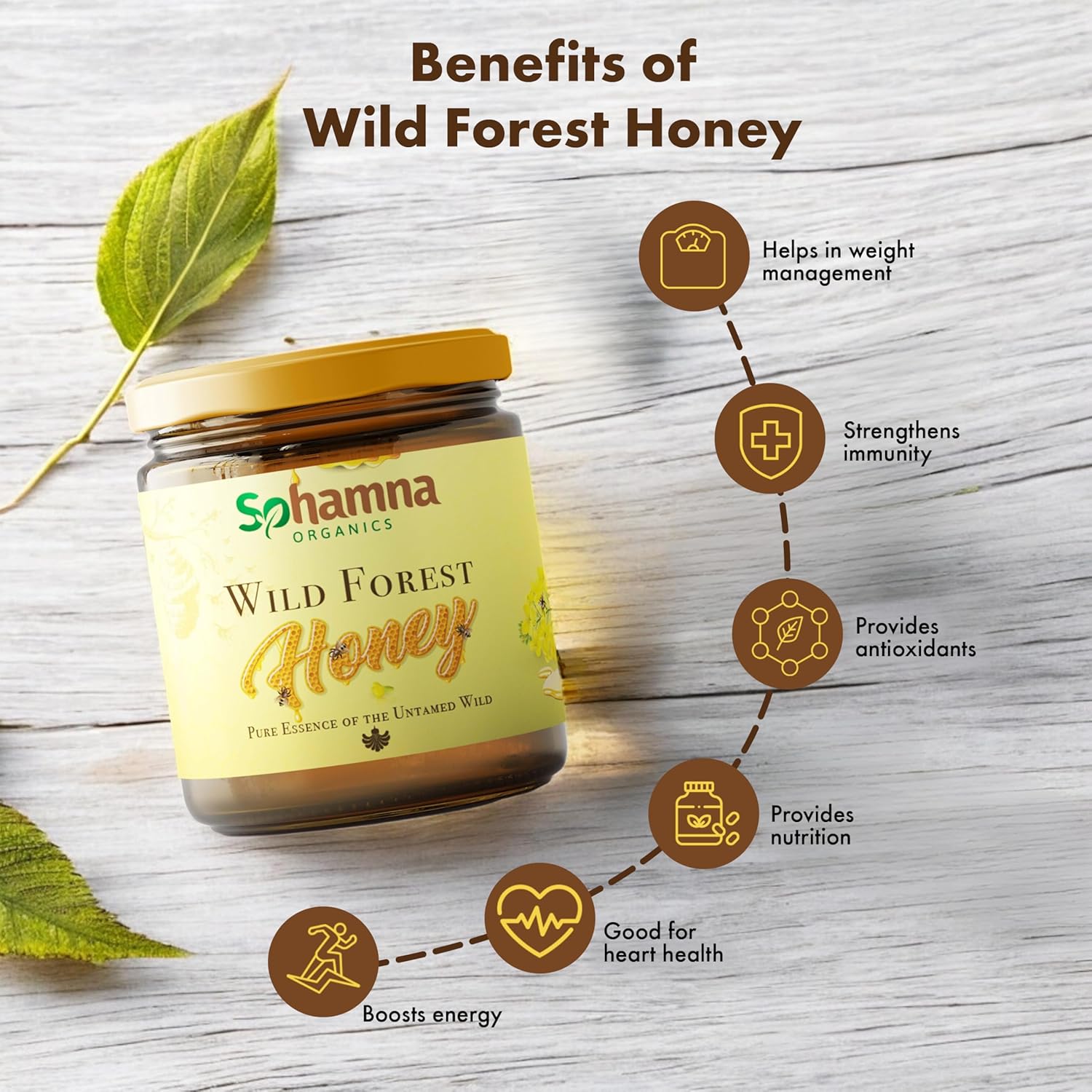 Sohamna Organics Natural Tulsi Honey - 250 g
