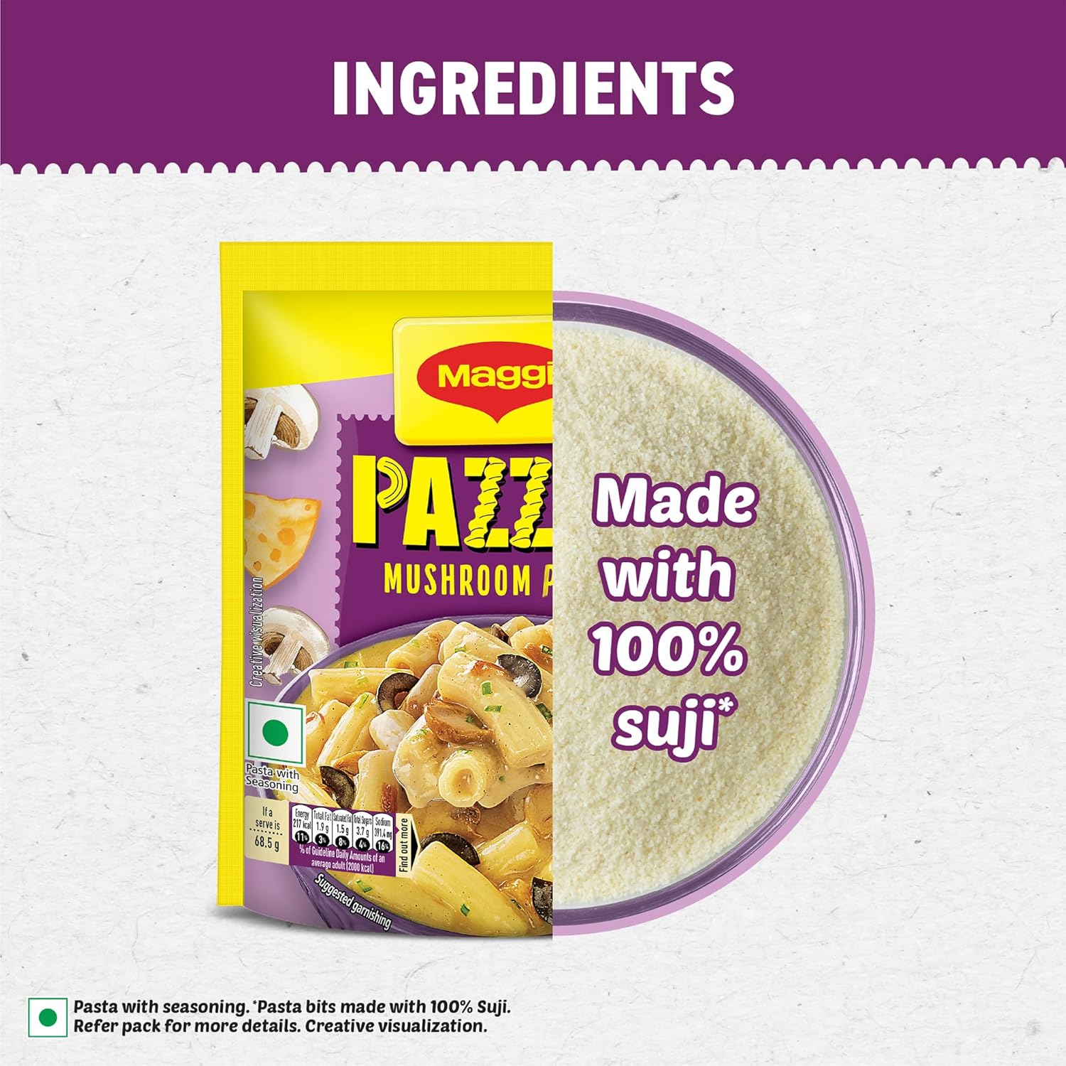 Maggi Pazzta Instant Pasta Mushroom Penne -68.5 g