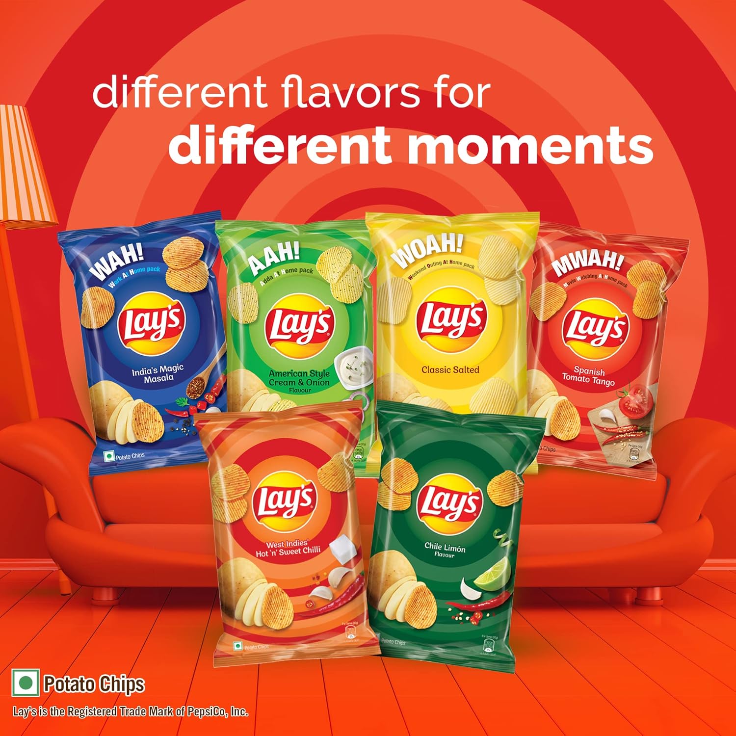 Lays Spanish Tomato Potato Chips - 80 g