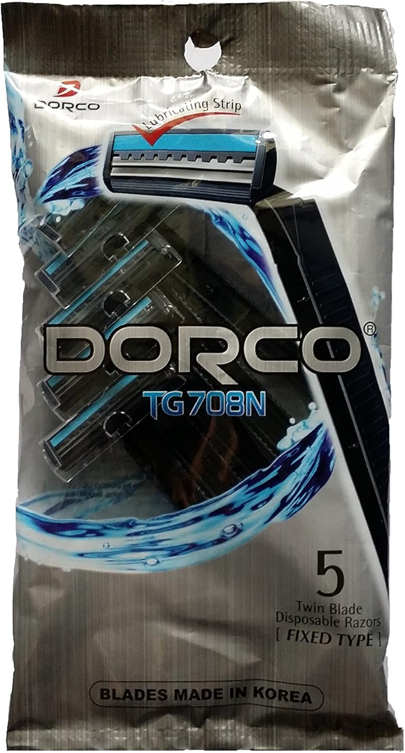 Dorco TG708N Twin Blade Disposable Razors (5s) - 1 Pc