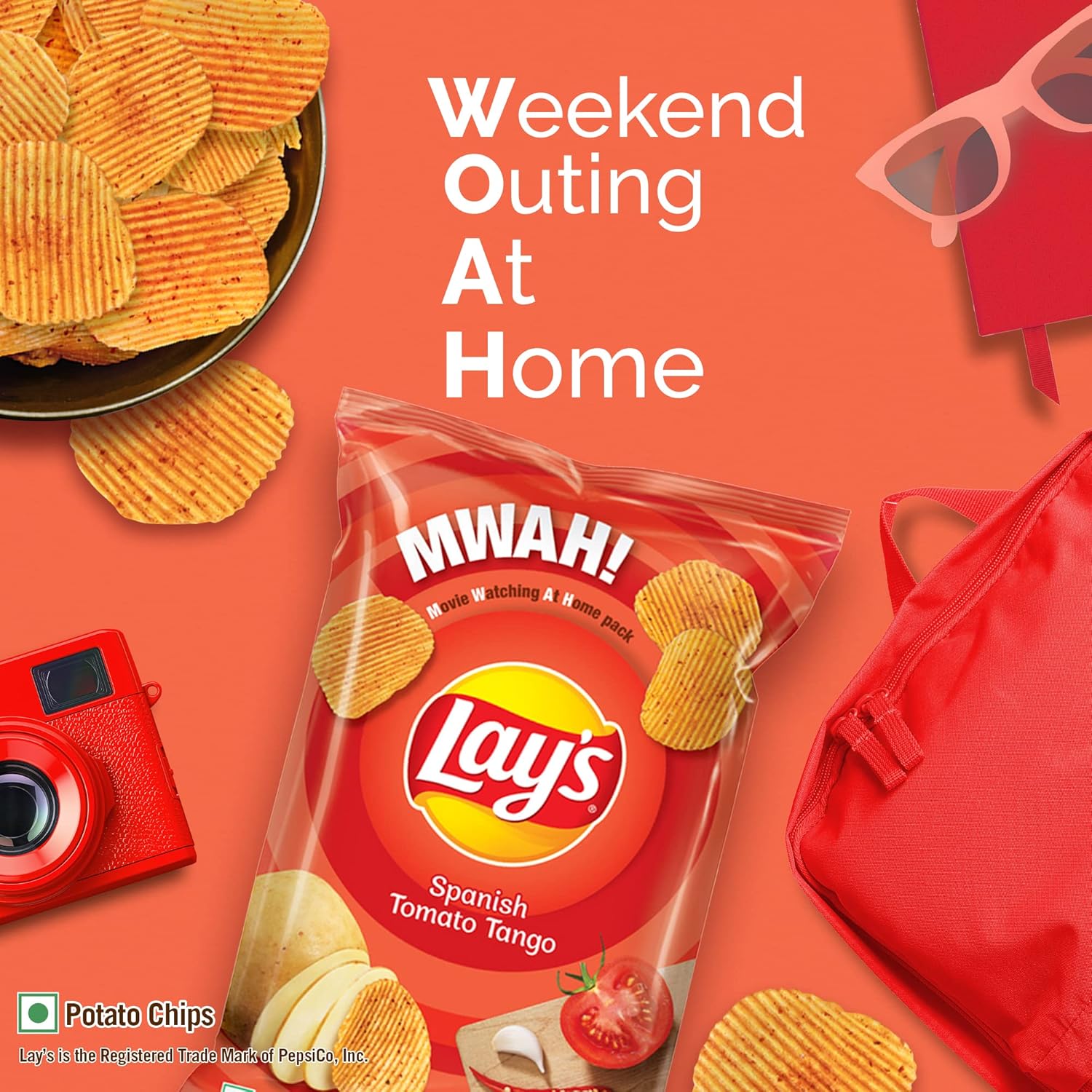 Lays Spanish Tomato Potato Chips - 80 g