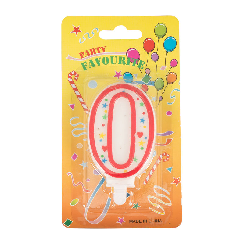 Redman Birthday Candle #0  - 1 Pc