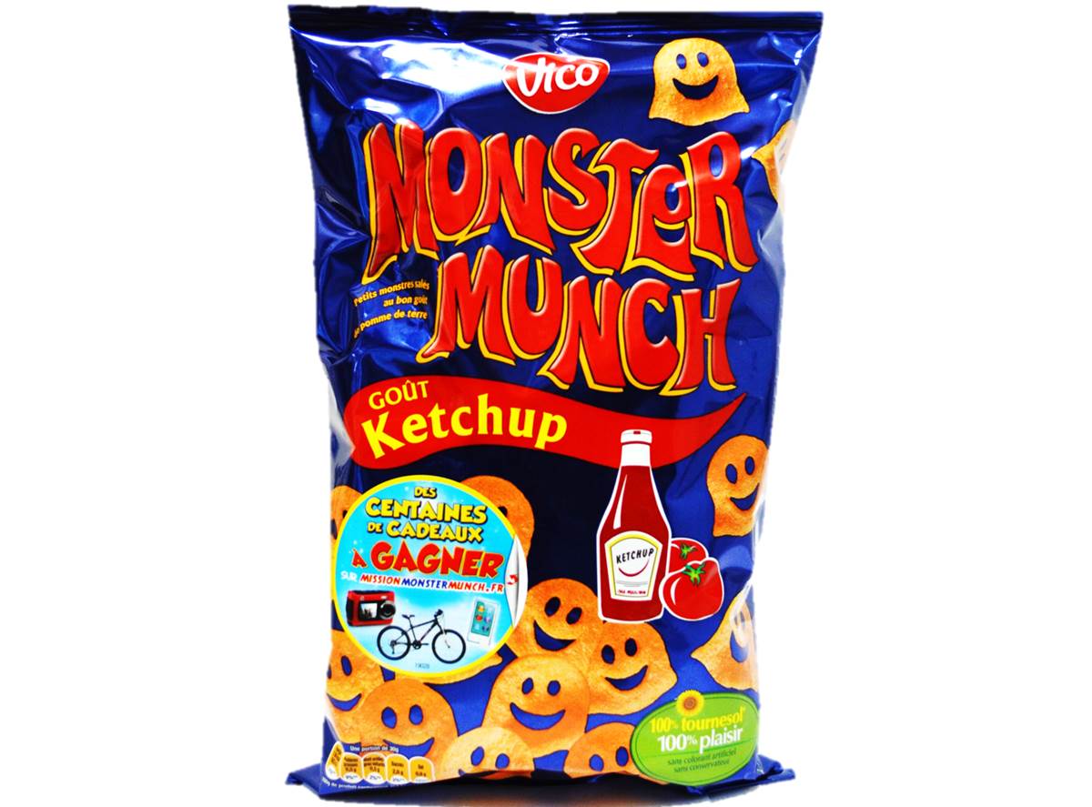 Vico Ketchup Monster Munch Chips  -  85 G