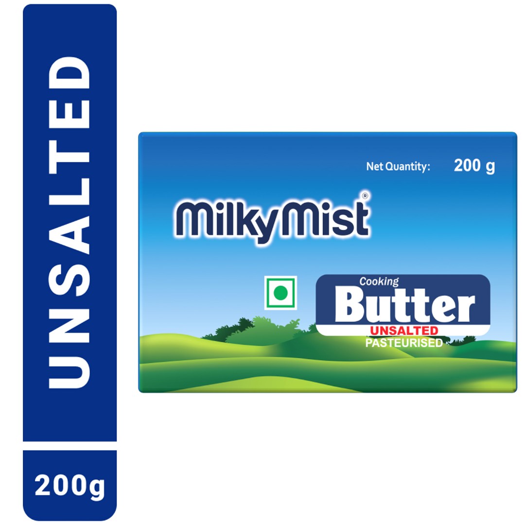 Milky Mist Butter UNSALTED (Chilled) - 200 g