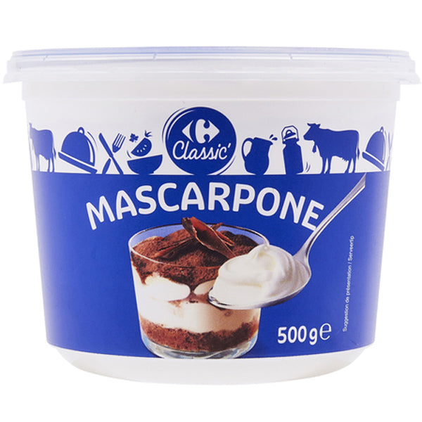 Carrefour Mascarpone Cream Cheese  - 500 G