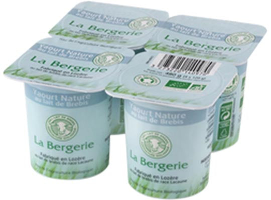 La Bergerie Org Sheep Plain Yoghurt  - 120 G