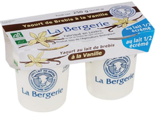 La Bergerie Org Sheep Vanilla Yoghurt  - 125 G