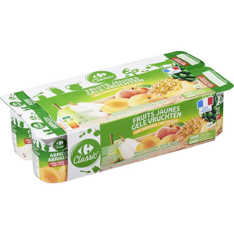 Carrefour Yellow Fruits Yogurt  - 125 G