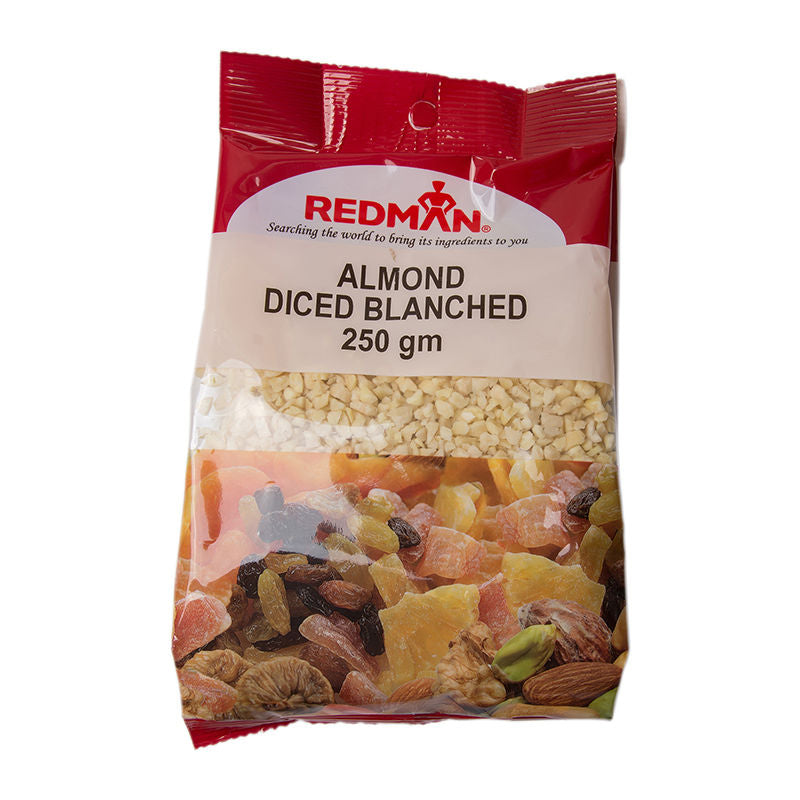Redman Blanched Diced Almond - 250 G