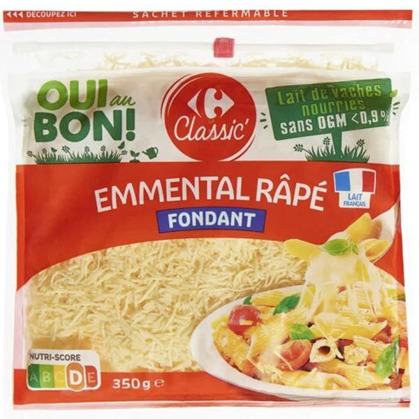 Carrefour Grated Emmental Cheese  - 350 G
