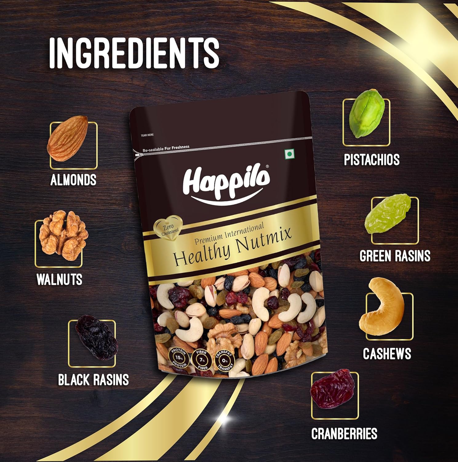 Happilo Premium International Healthy Nutmix - 200 g
