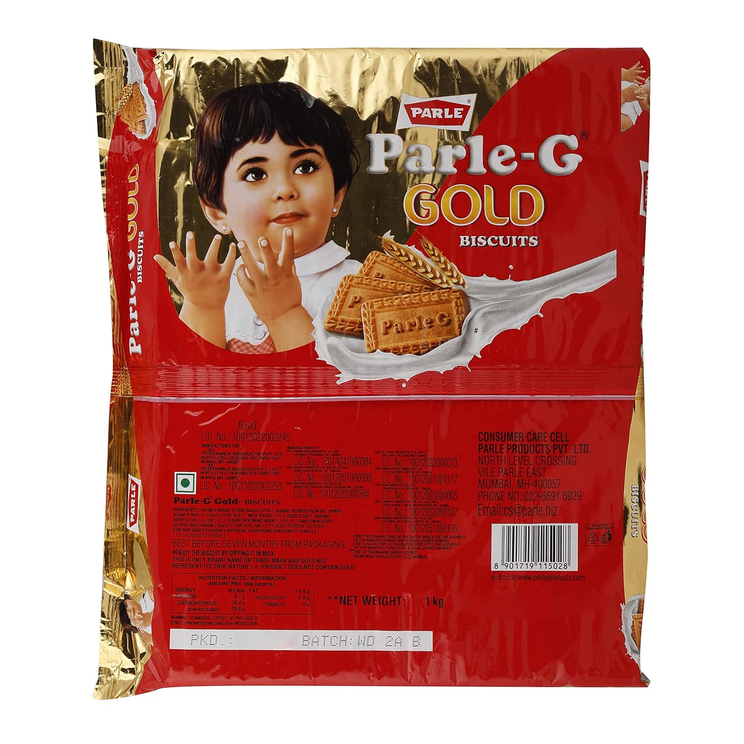 Parle G Gold Value Pack - 1 Kg