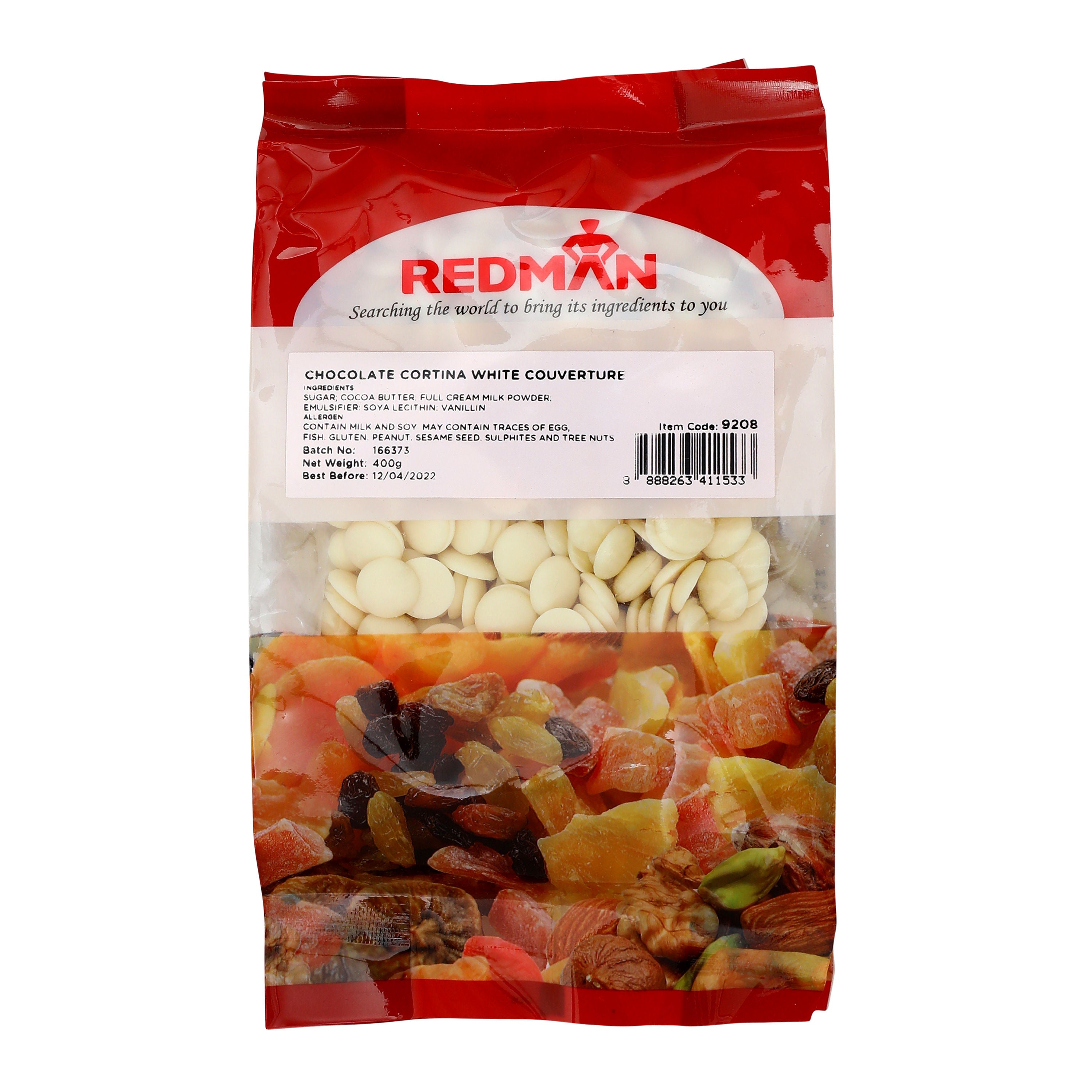 Redman Choc Couv White Cortina 29.5% -  400 G