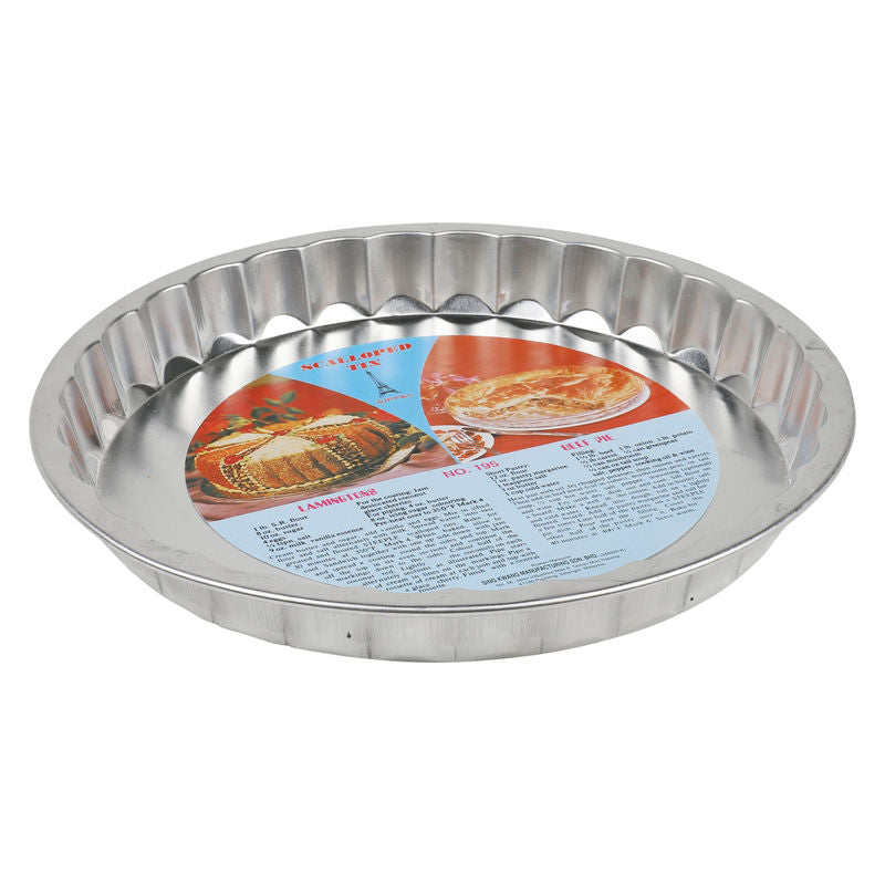 Eiffel Round Aluminium Scalloped Pan Pie Ø24Cm H3.2Cm - 1 Pc