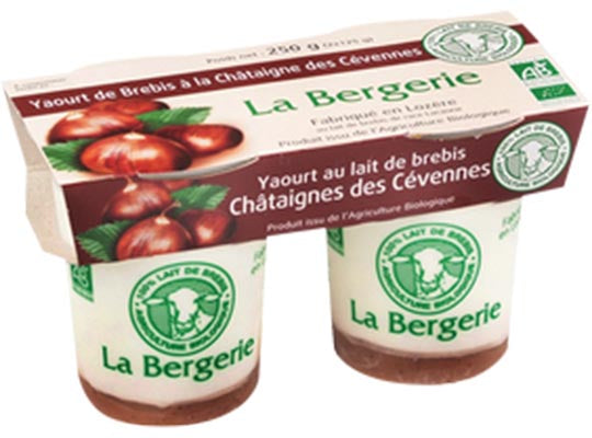La Bergerie Org Sheep Yoghurt With Chestnuts  - 125 G