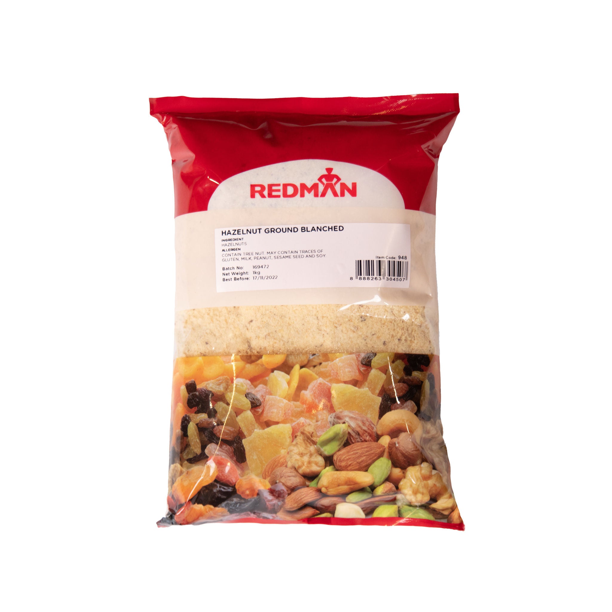 Redman Blanched Ground Hazelnut -  1 Kg