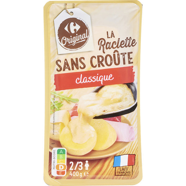 Carrefour Raclette Cheese Slices Without Rind  - 400 G