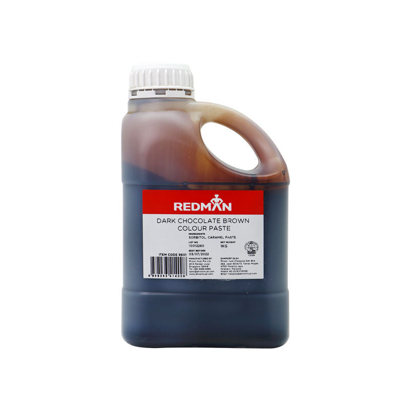 Redman Dark Chocolate Brown Colour Paste - 1Kg