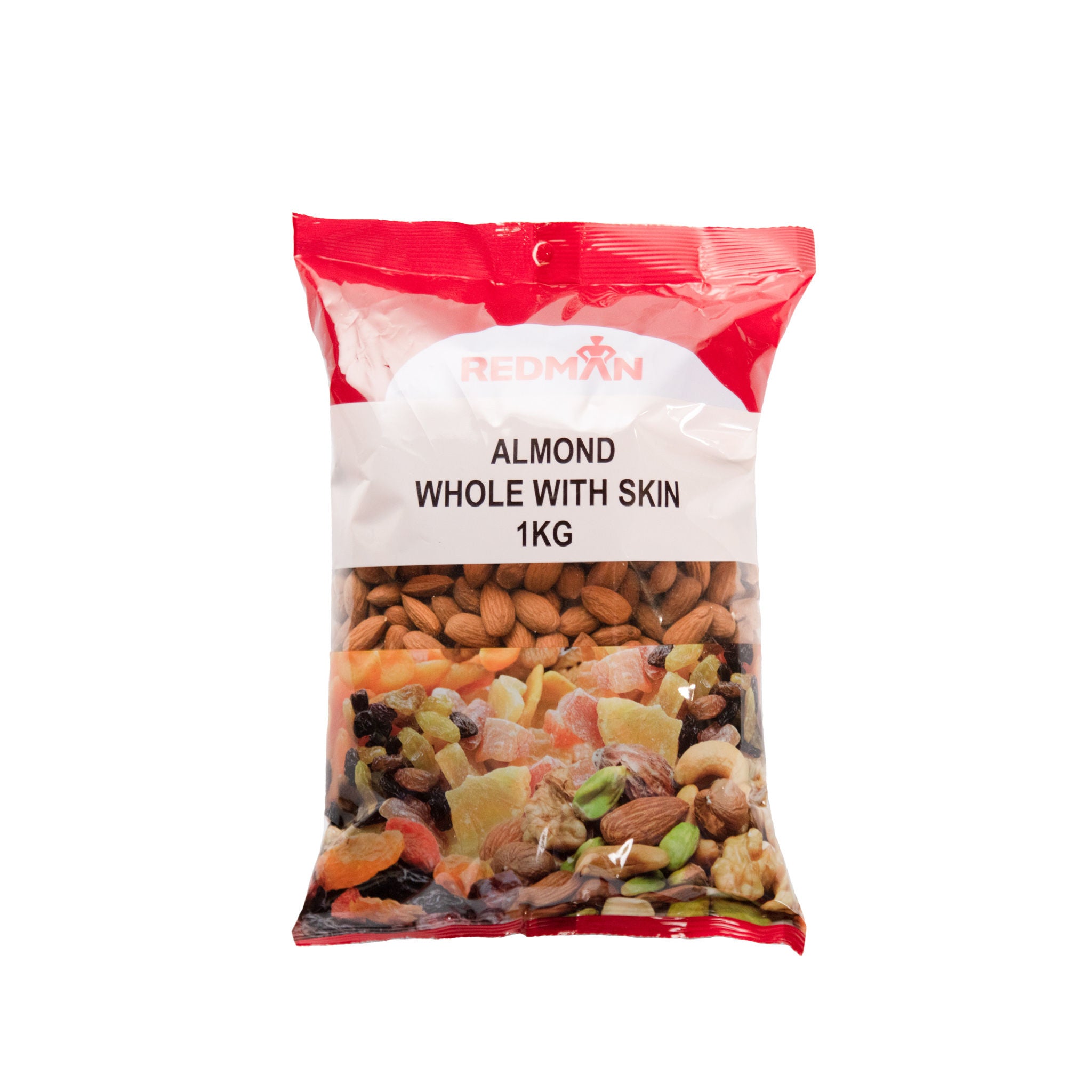 Redman Whole Almond With Skin - 1 Kg