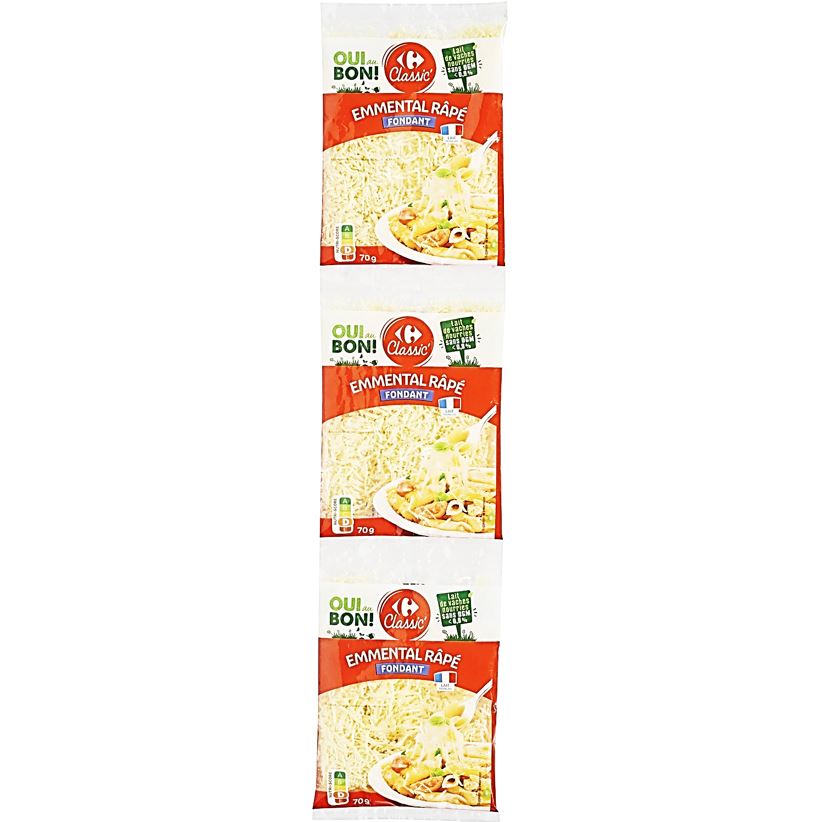 Carrefour Grated Emmental Cheese  -  70 G
