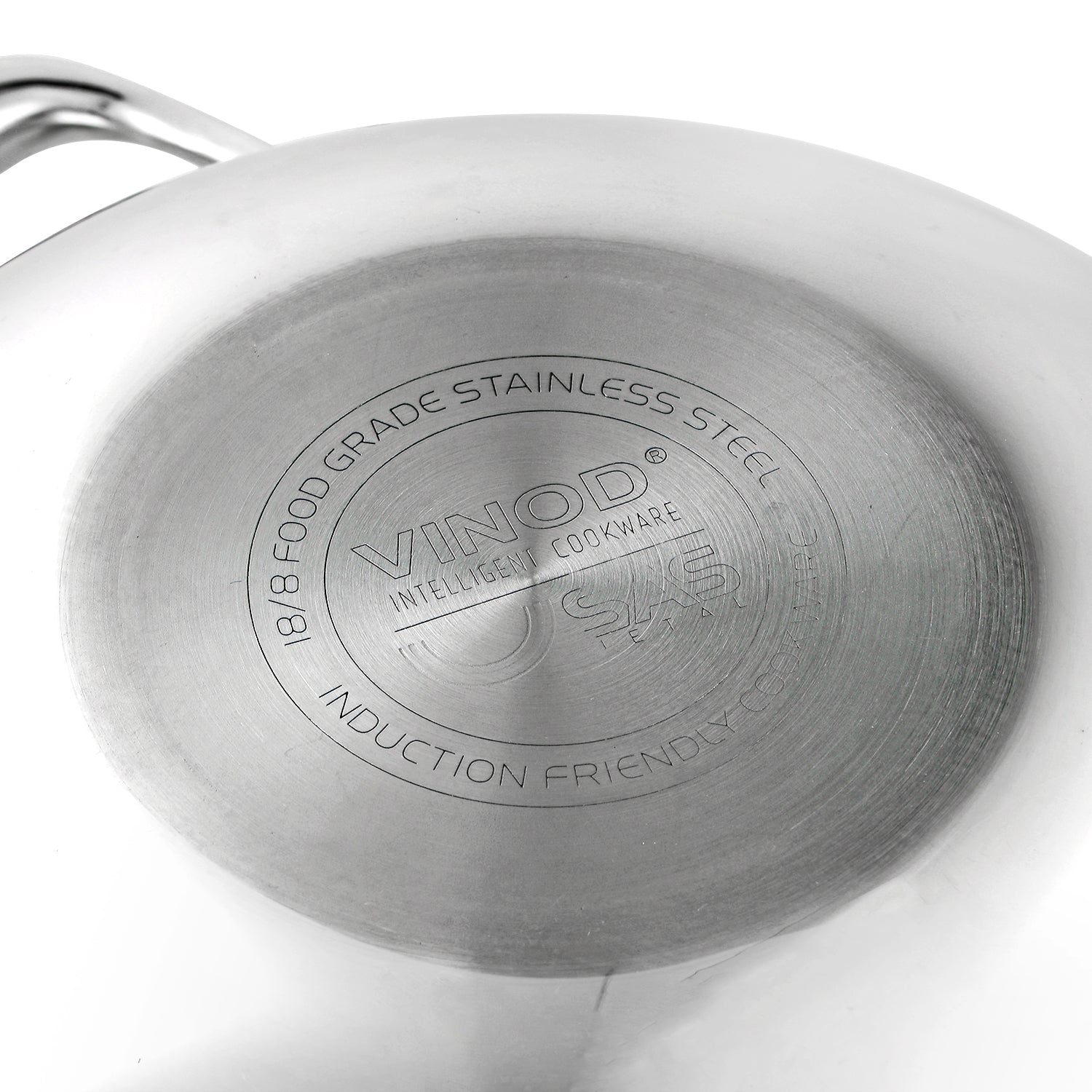 Vinod Platinum Triply Stainless Steel Cookware Kadai with lid - 3.2 L (26 cm) - PTKD26