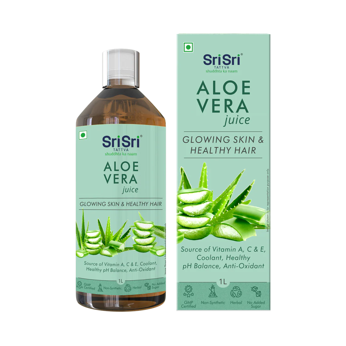Sri Sri Tattva Aloe Vera Juice No Added Sugar - 1 L