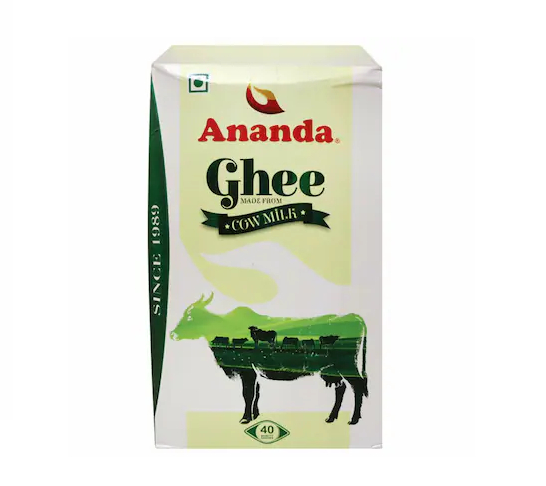 Ananda Cow Ghee Jar - 900 ml