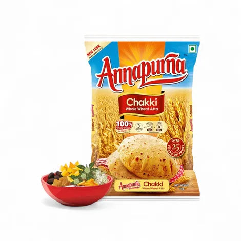 Annapurna Chakki Whole Wheat Atta Flour - 5 Kg