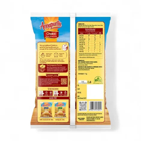 Annapurna Chakki Whole Wheat Atta Flour - 5 Kg