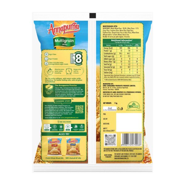 Annapurna Multigrain Atta Flour - 1 Kg