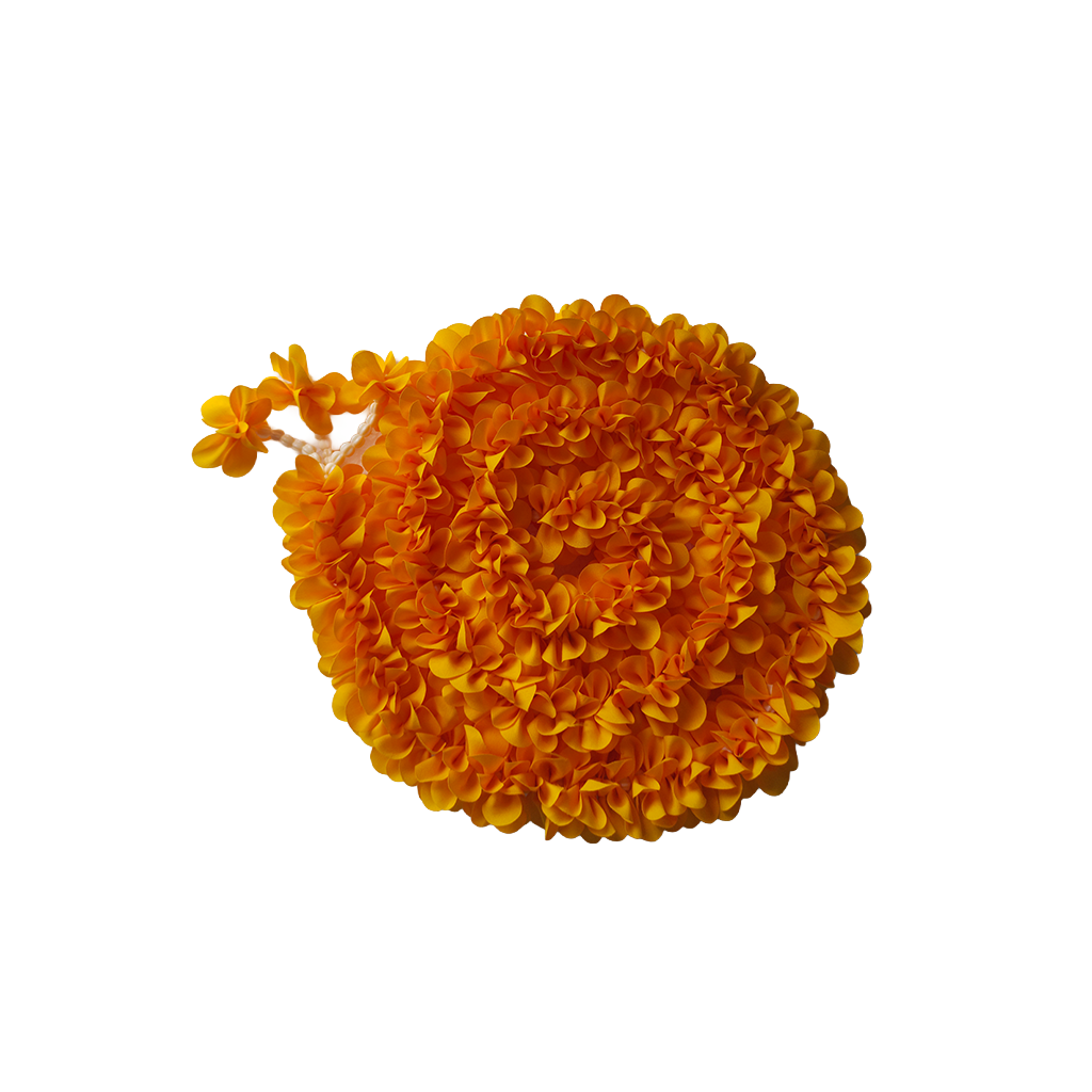 Artificial Flower Toran For Door Hanging Dark Orange - 5 Ft Set Of 2