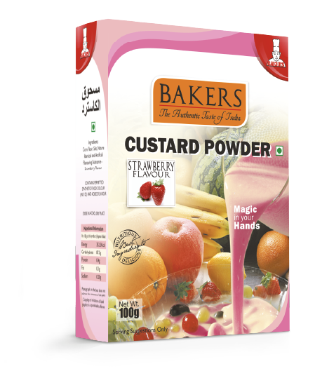 Bakers Custard Powder [Strawberry] - 100 g