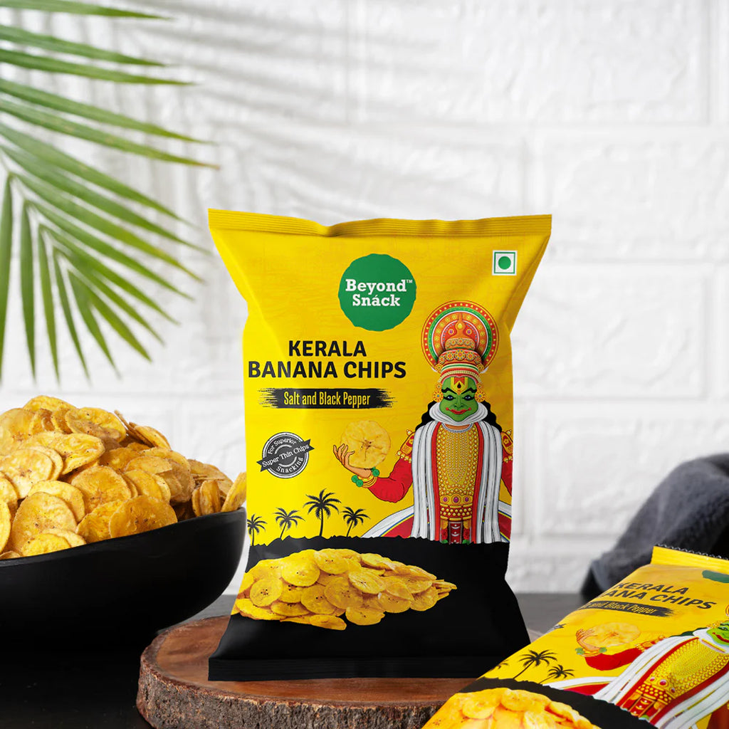 Beyond Snack Kerala Banana Chips Black Salt And Pepper  - 150 g
