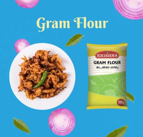 Krishna Readymade Besan Flour (Gram Dhal) - 500 g