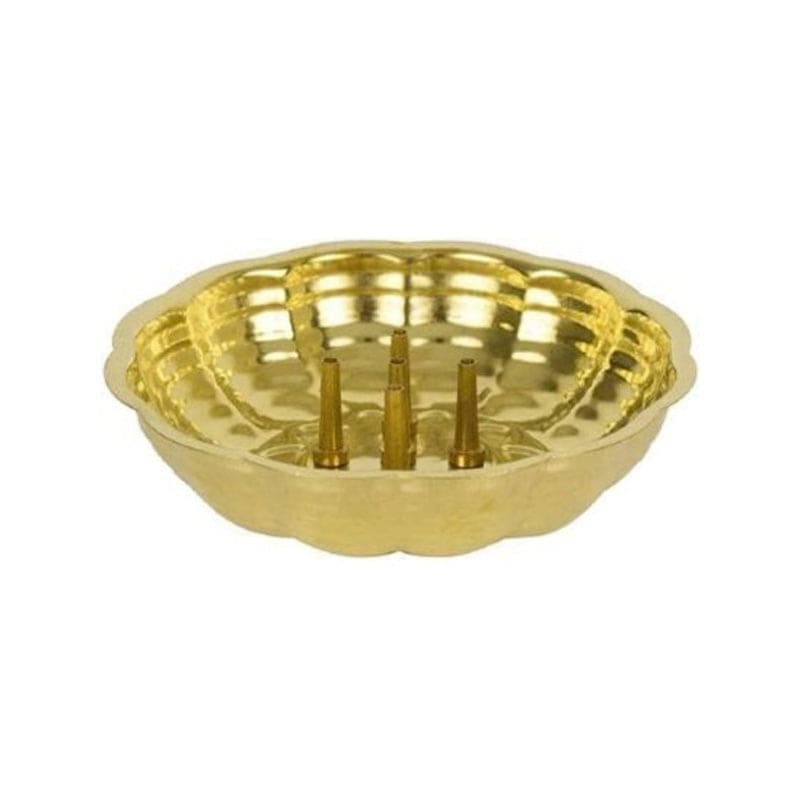 Brass Agarbathi Plate - 1 Pc