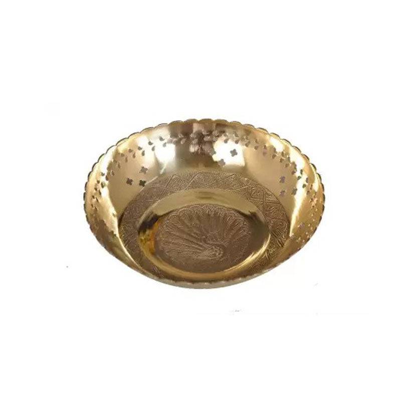 Brass Fruit Basket - 1 Pc