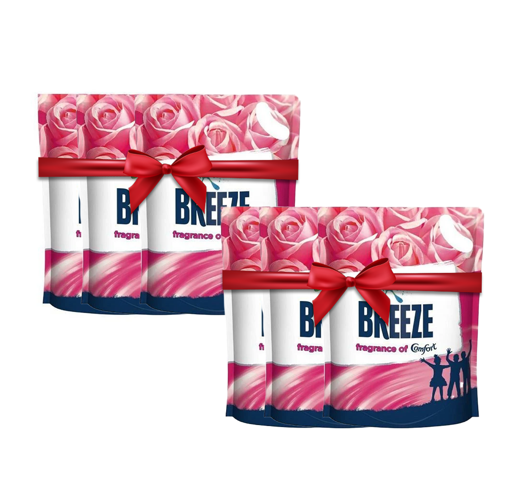 [BUNDLE DEAL] BREEZE Fragrance of Comfort Liquid Detergent Refill - 1.5 Kg ( Set of 6)