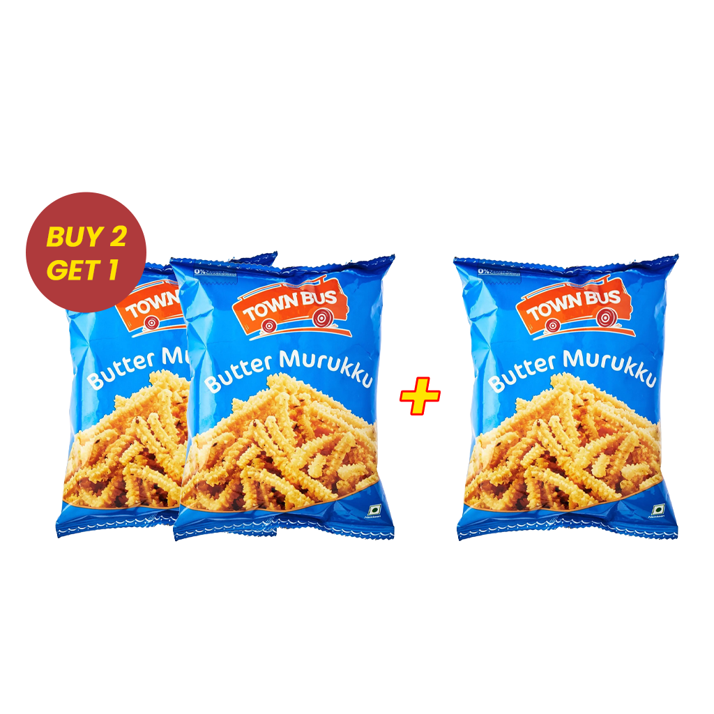Town Bus Butter Murukku - 170 g (Buy 2 Get 1 FREE)