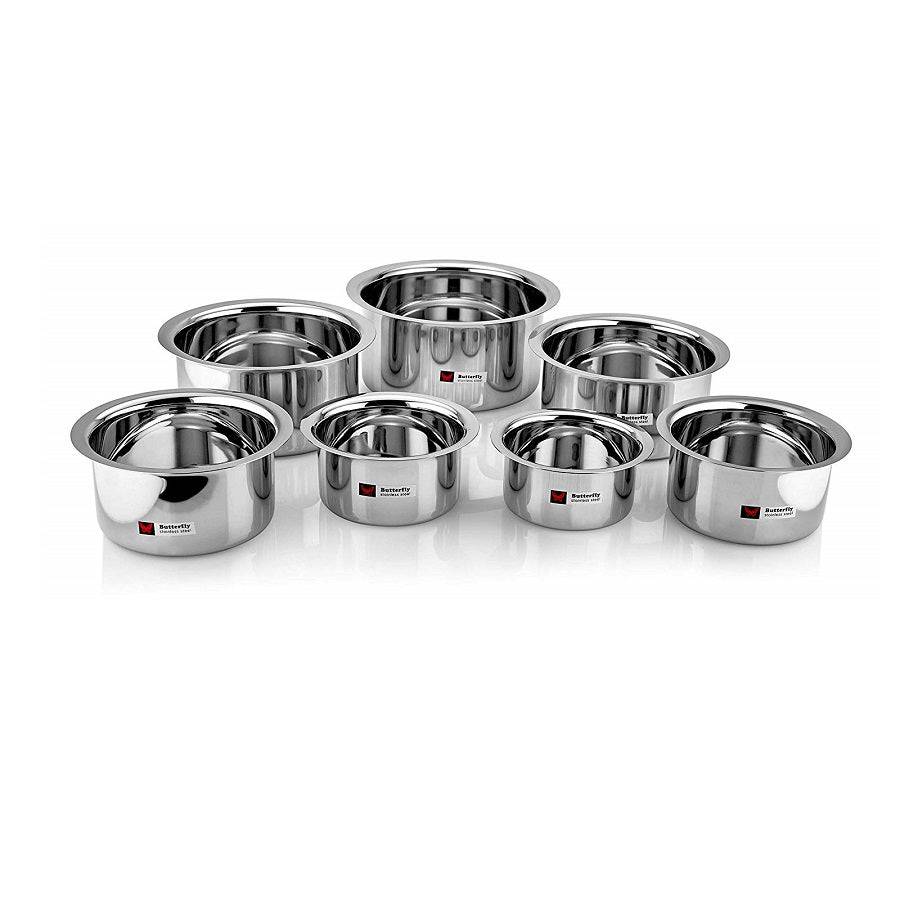 Butterfly LLM Stainless steel Tope - Set of 7