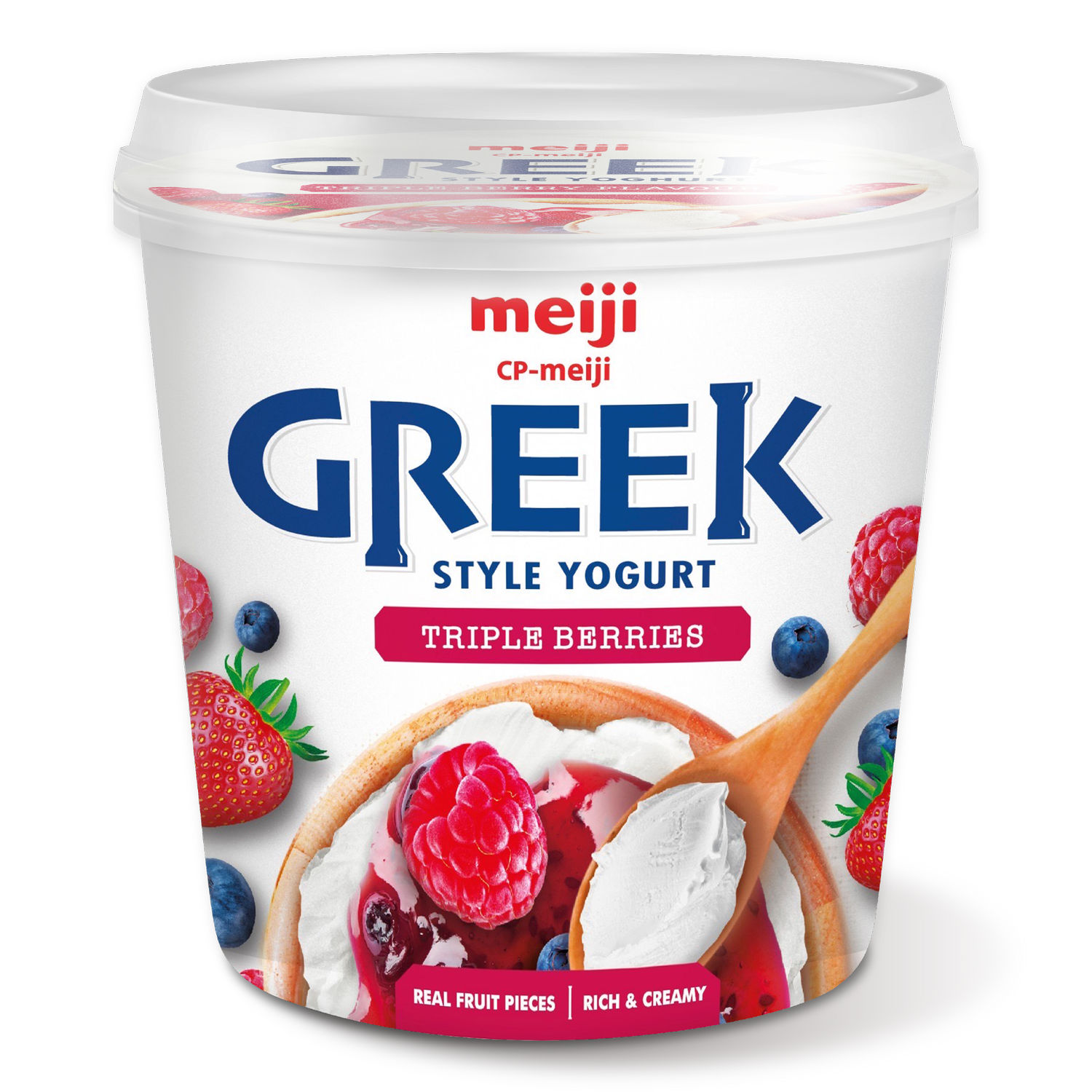 Meiji Greek Style Yoghurt Triple Berry - 1 Kg