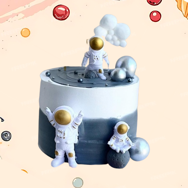 Eggless Astronaut Space Explorer Themed Cake -